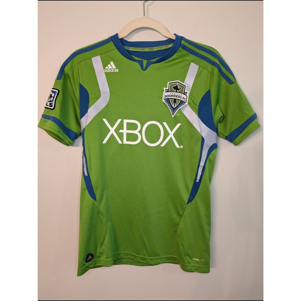 Adidas Seattle Sounders FC Green Xbox Soccer Jersey ClimaCool Youth LARGE